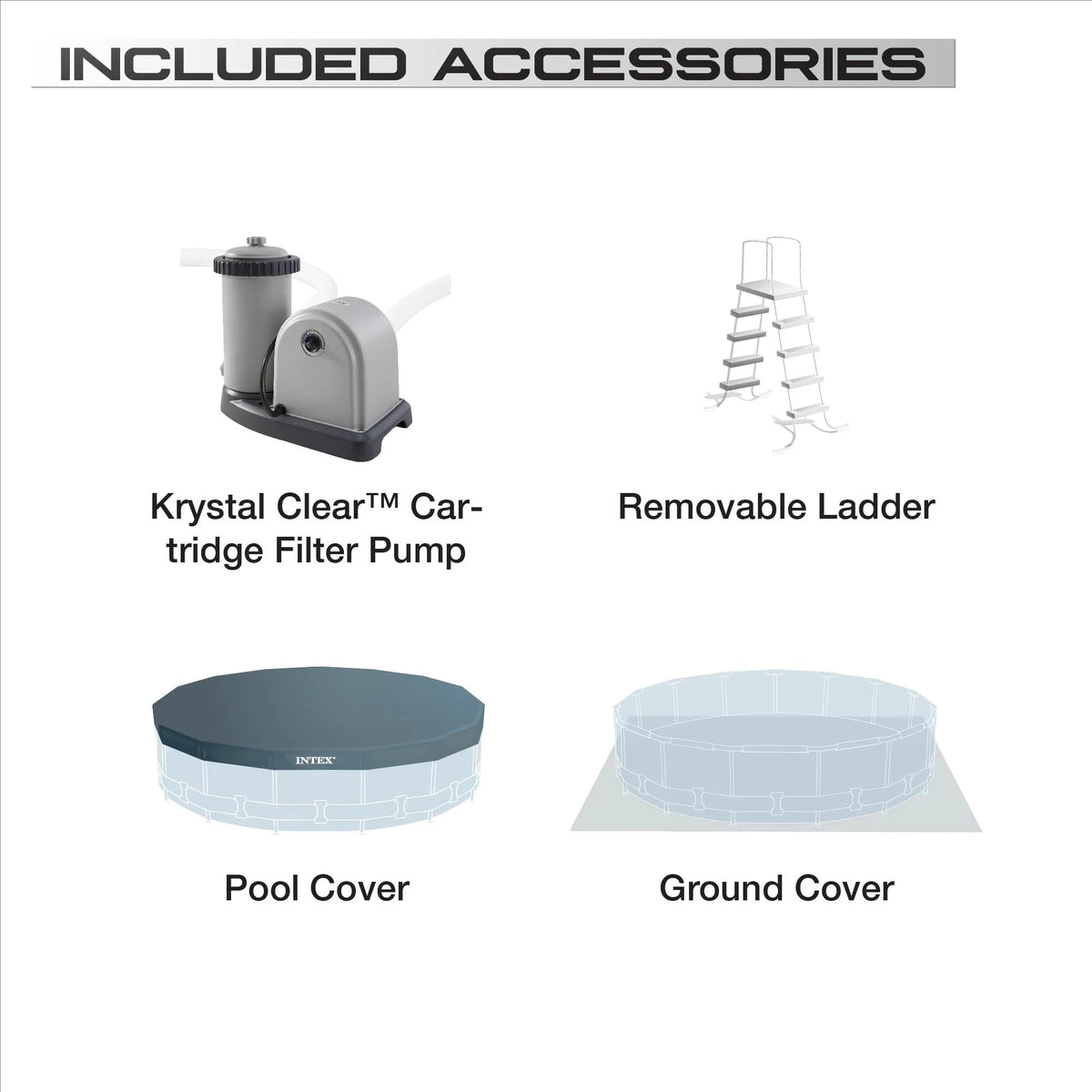 18' x 48 Above Ground Swimming Pool Set X841016