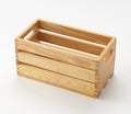 Natural Finish Wood Rectangular Crate C8614