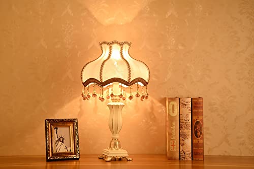 Brown Handmade Fabric Shade Table Lamp A33694