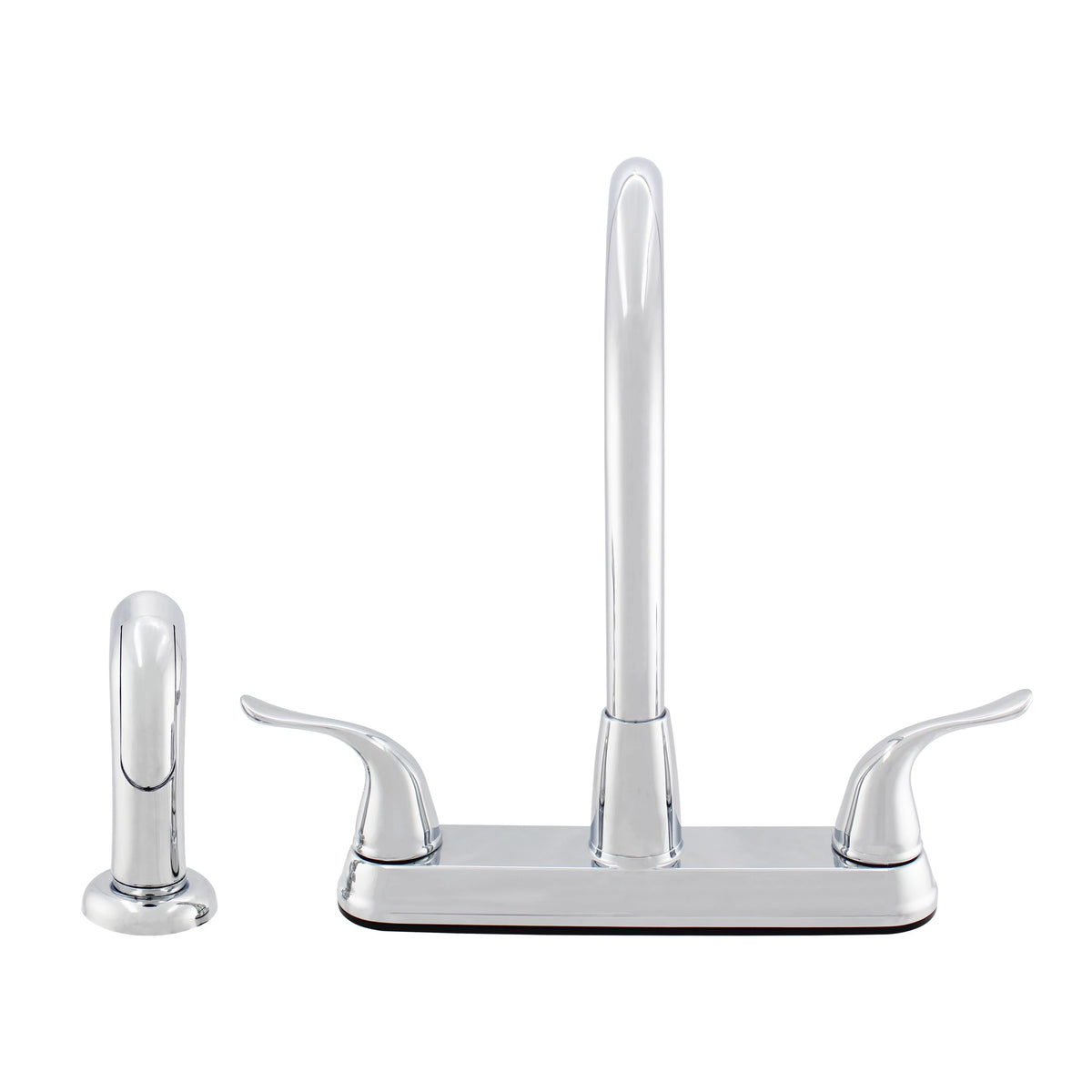 Hybrid Metal Deck Kitchen Sink Faucet with Side Spray M7778