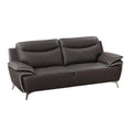 82 Inch Taupe Gray Leather Sofa I9232
