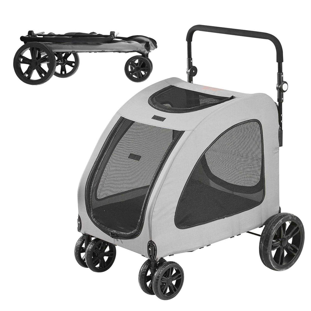 4 Wheels Pet Stroller with Brakes C53067