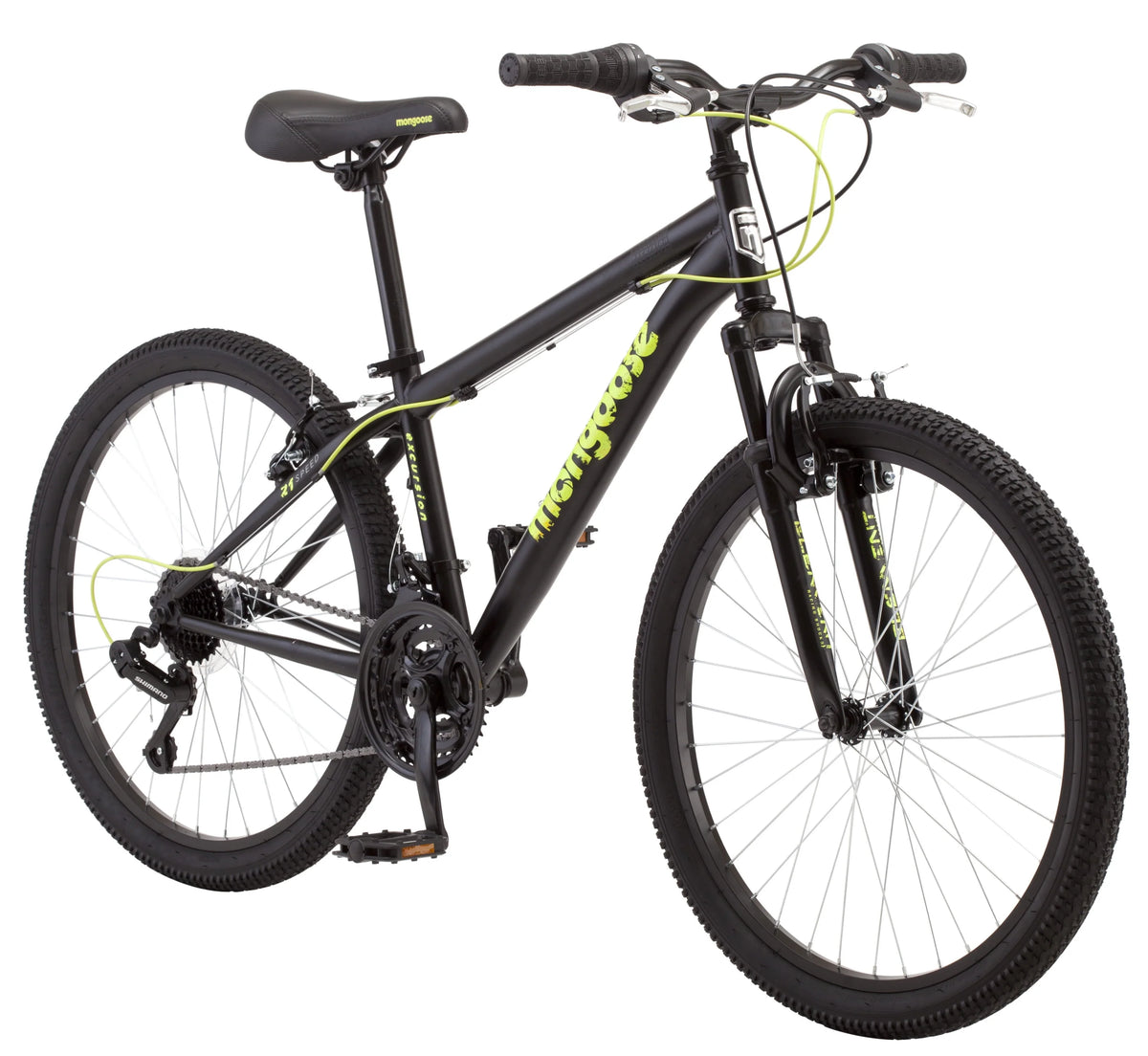 24-inch 21 Speed Black Mountain Bike E634799