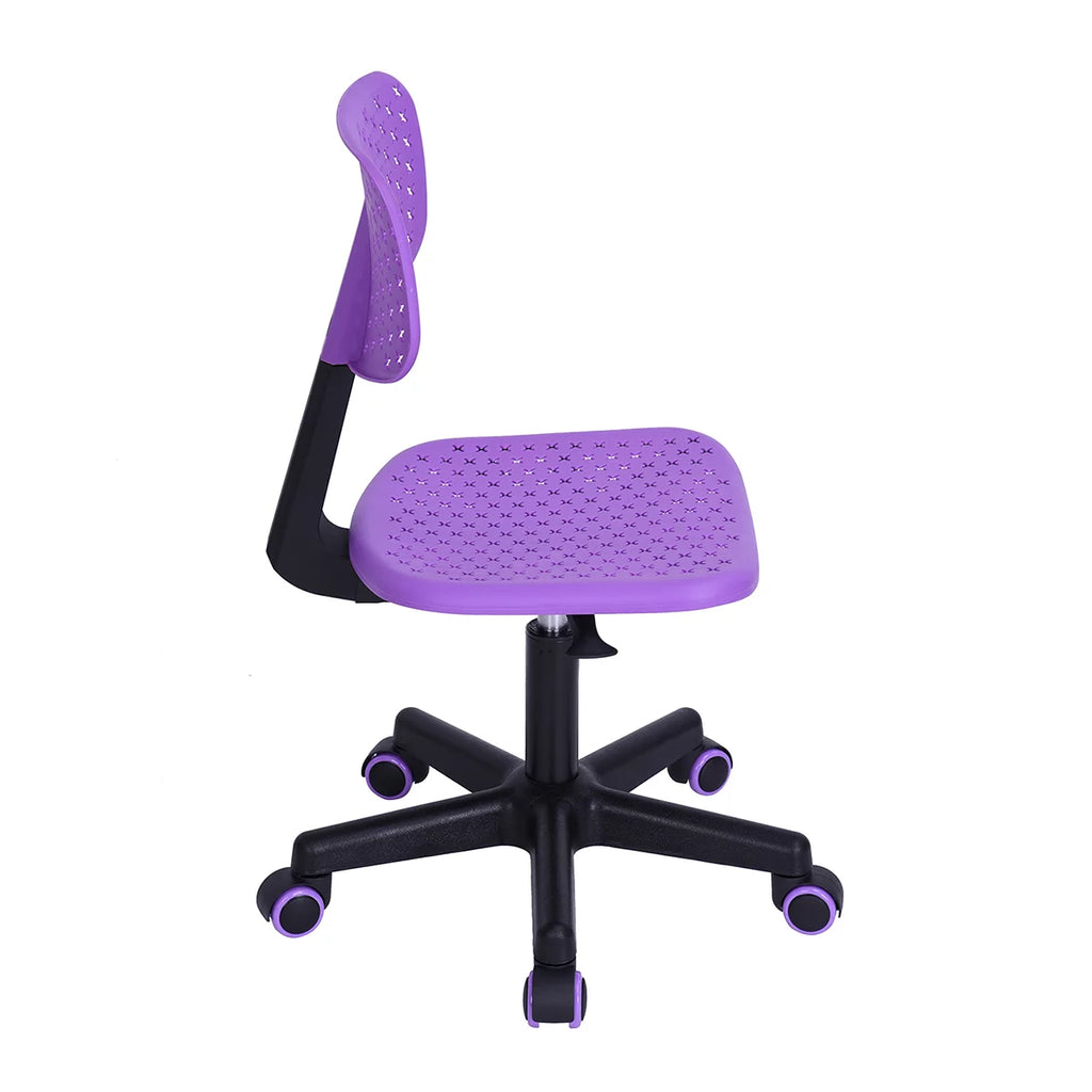 Purple Swivel Task Chair with Lumbar Support I29603