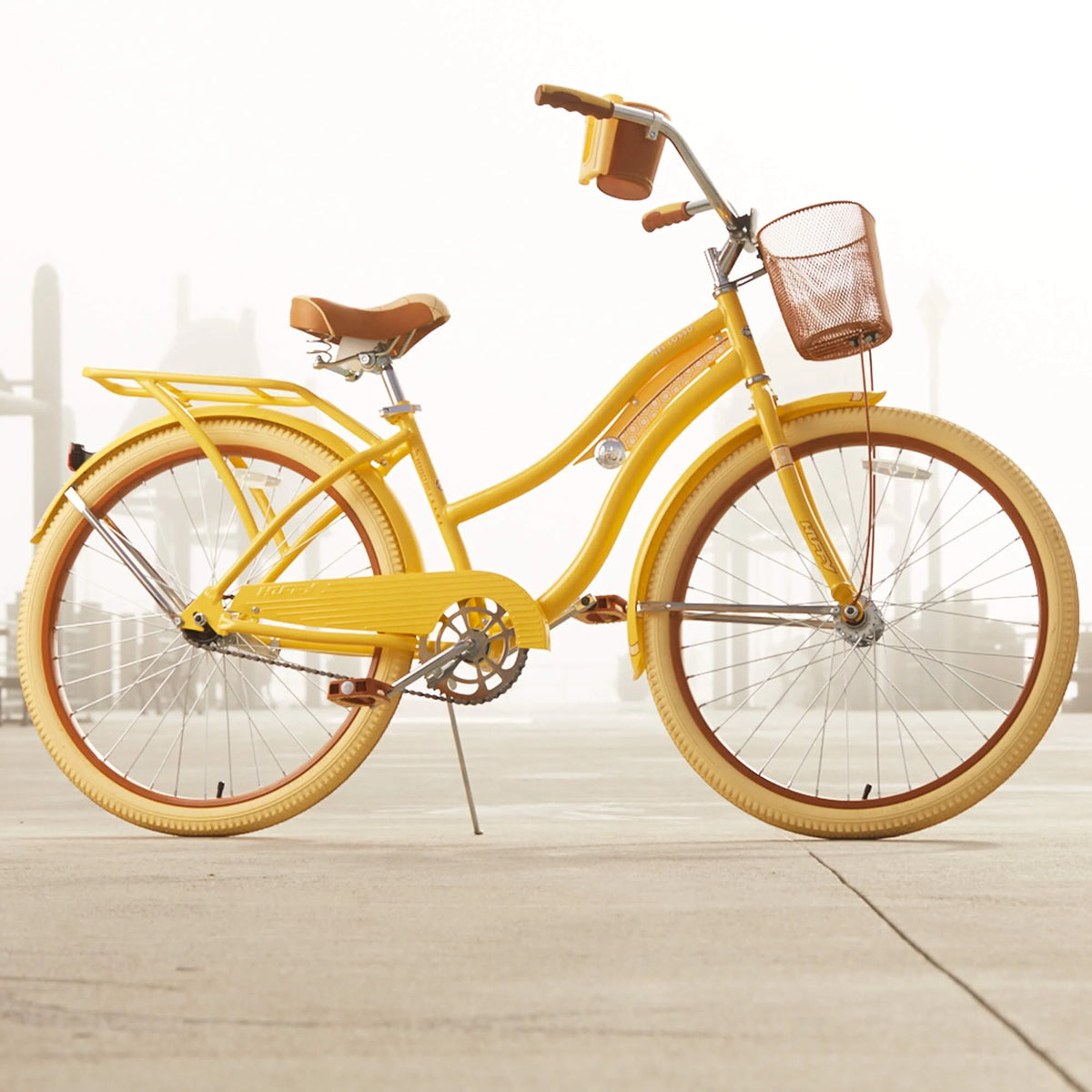 Yellow 26 Inch Cruiser Bike K219986