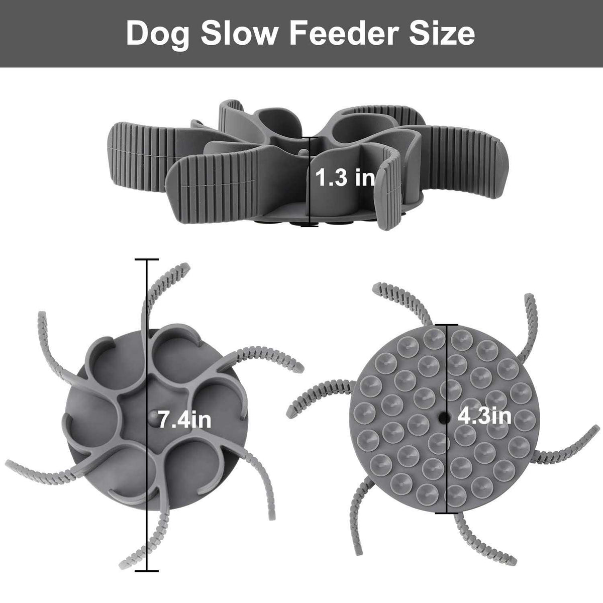 Silicone Spiral Slow Feeder Dog Bowl H1345
