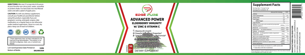 Elderberry Immunity with Zinc & Vitamin C V332