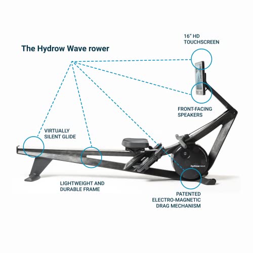 Foldable Rowing Machine with 16" HD Touchscreen & Speakers U2287