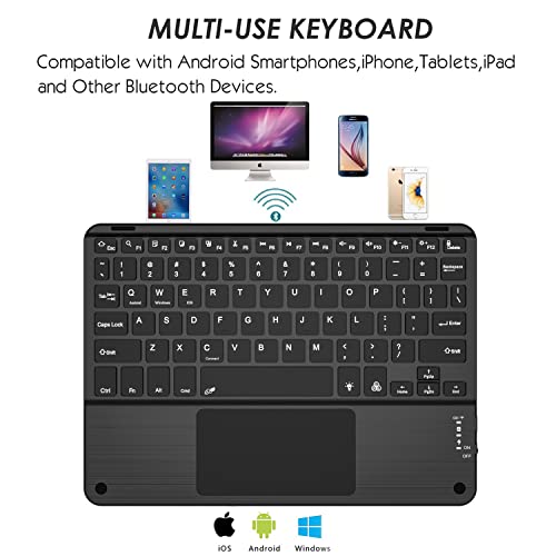 9" to 11" Tablet Keyboard Case with Touchpad Black K368