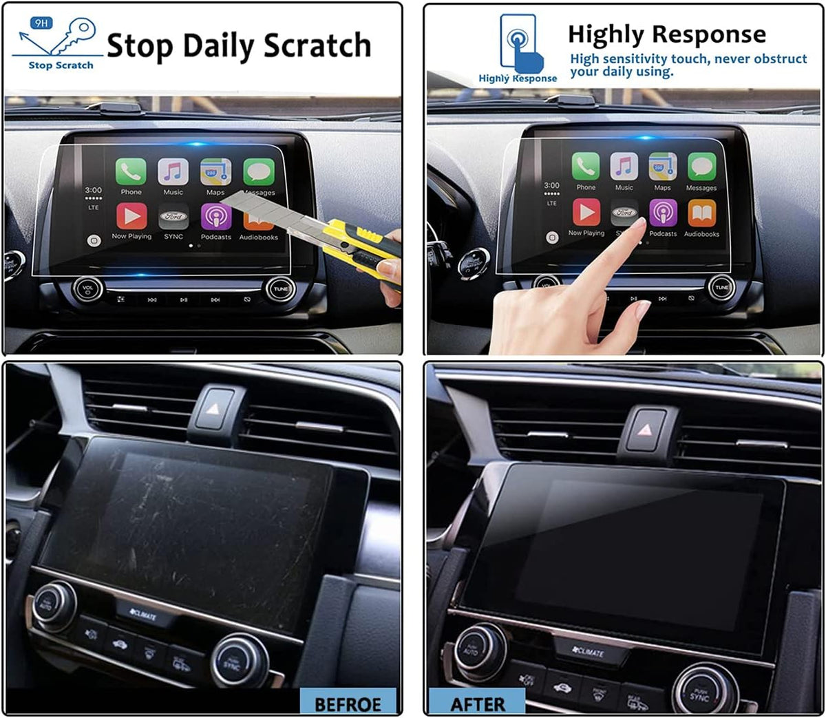 SYNC 2 to 3 Upgrade Kit with 8-inch Screen APIM Module V807