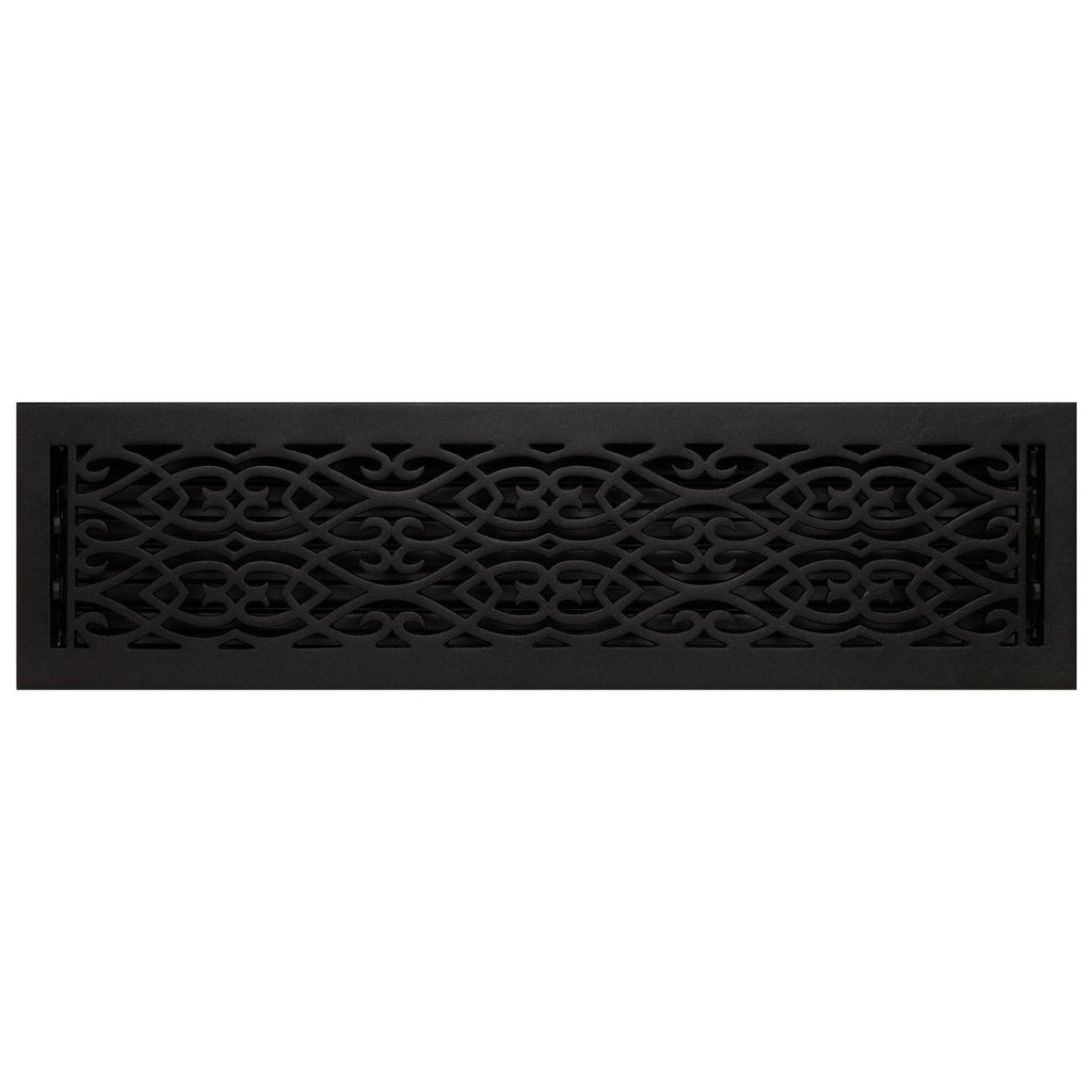 Cast Iron Wall Register Black Powder Coat M167