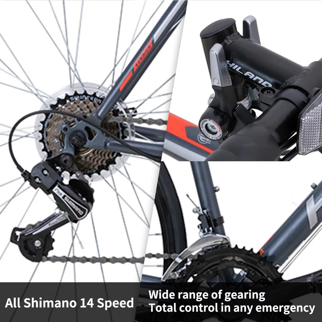 Aluminum 700C 14 speeds Road Bike V398510