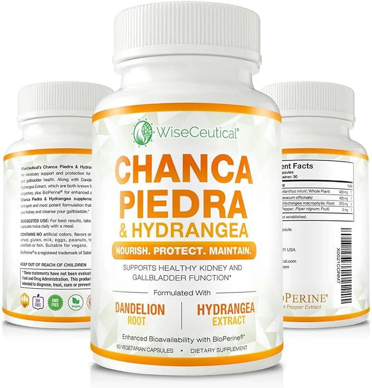 Chanca Piedra Hydrangea & Dandelion Root 60 Veggie Capsules H973850