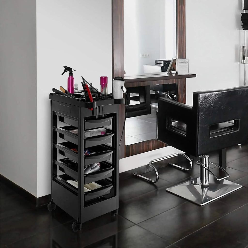 Rolling Trolley Cart With 5 Drawers R307827