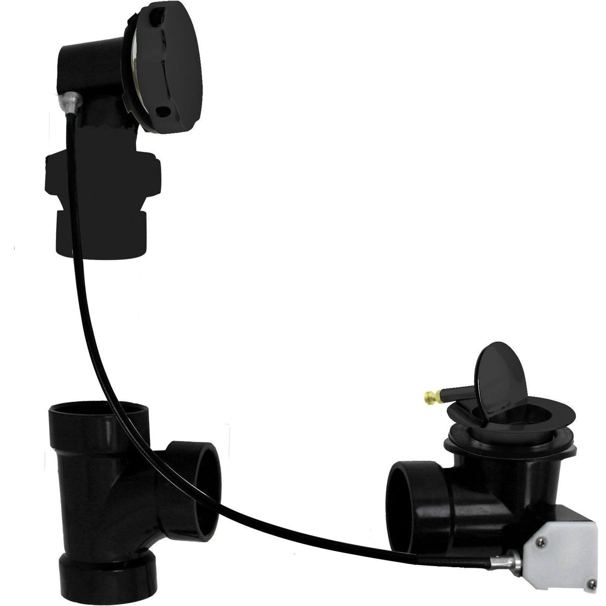 27 in. Cable Drive Bath Waste Polished Brass C103