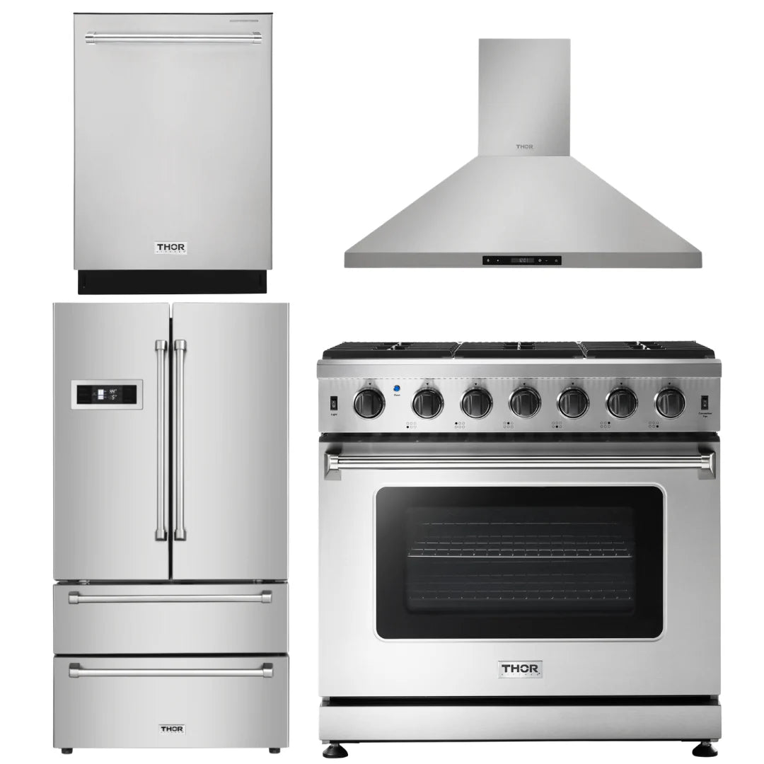 36 In. Propane Range 4 Piece Kitchen Set Q88631