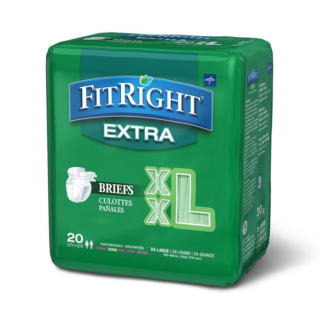 XX-Large Adult Briefs with Tabs, 80 Total E176638