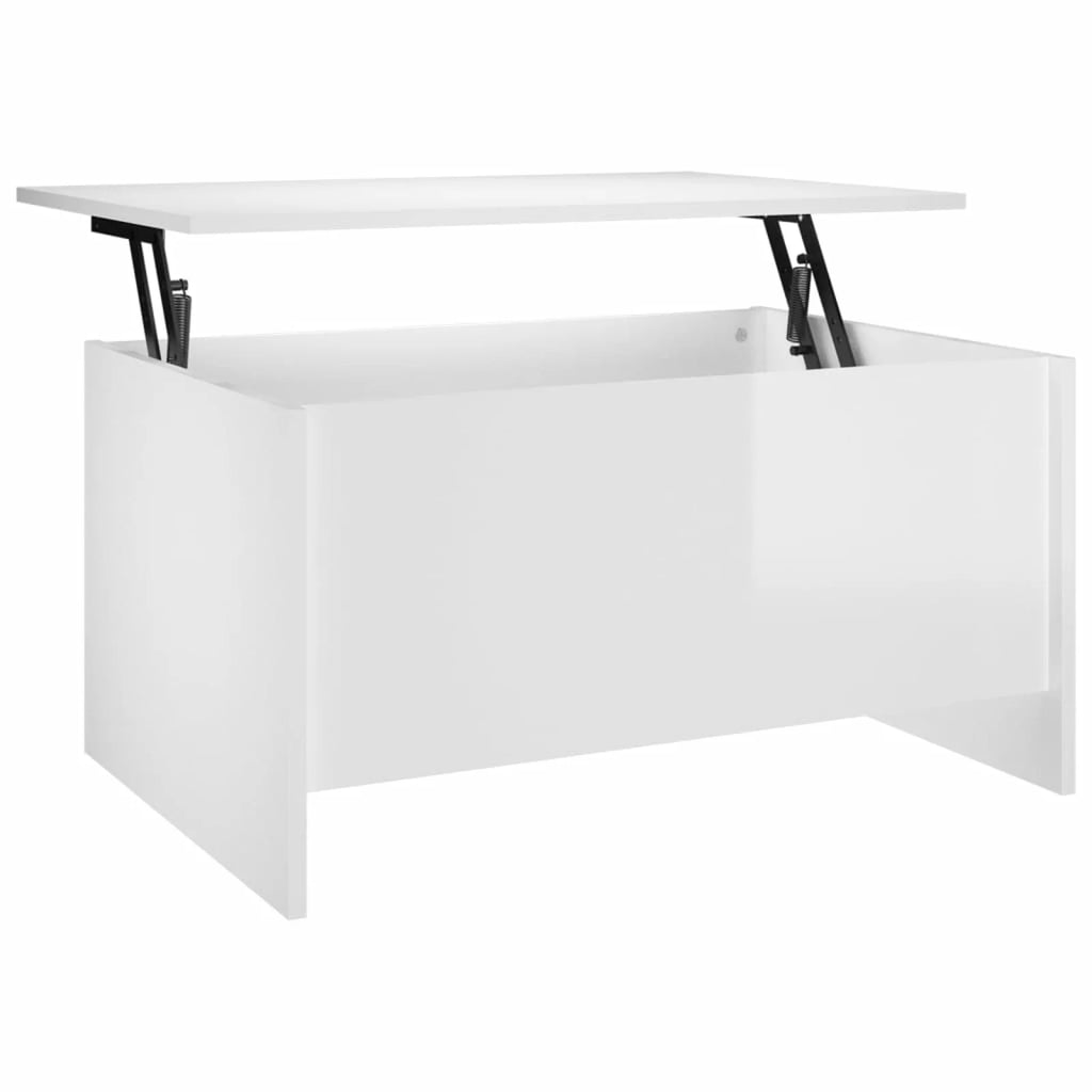 High Gloss White Engineered Wood Coffee Table P43359