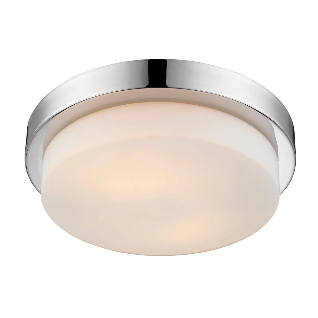 Flush Mount in Pewter with Opal Glass K629832