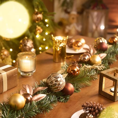 9 Ft Pre-Lit Christmas Garland with Lights W653
