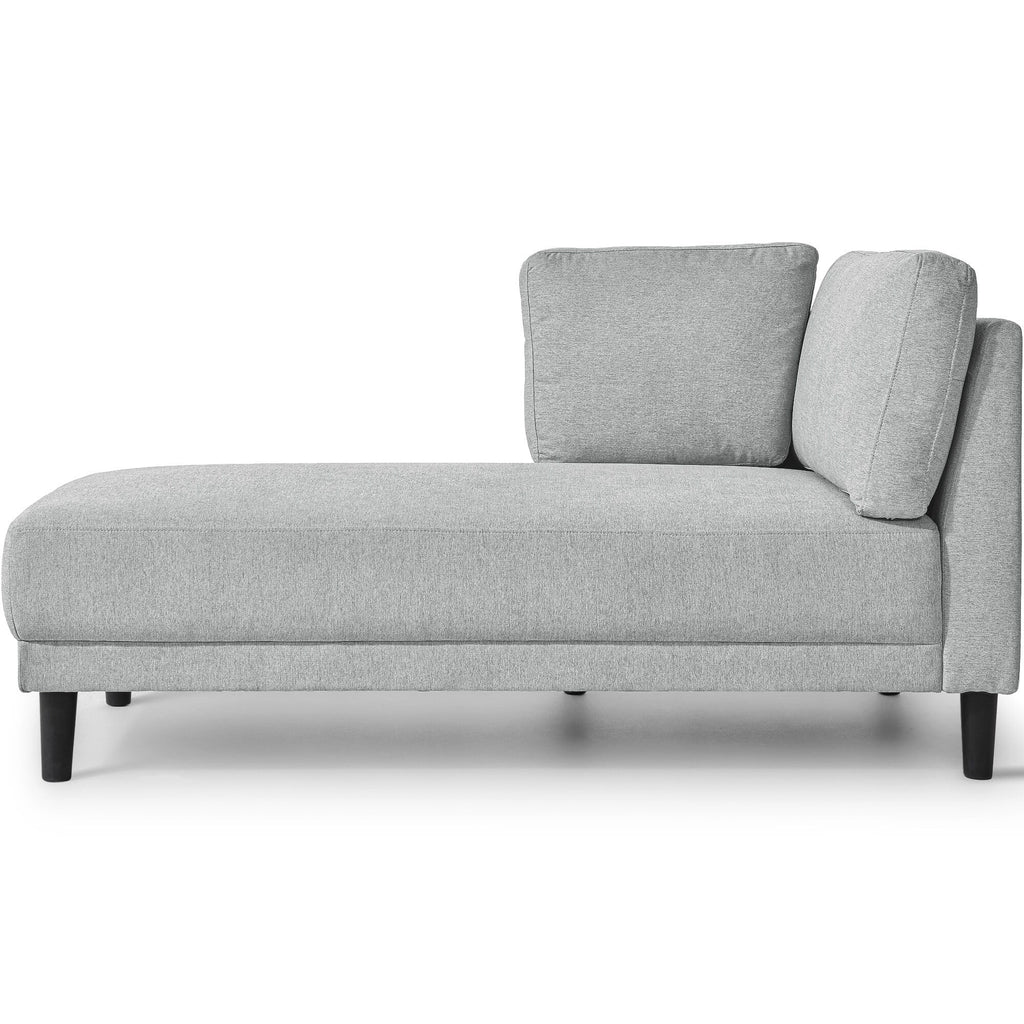 Grey Upholstered Corner Lounge Chair U817