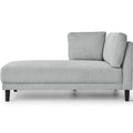 Grey Upholstered Corner Lounge Chair U817