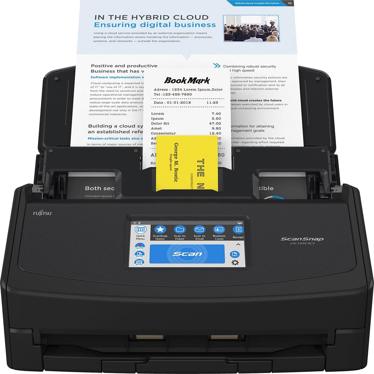 Black Document Scanner Z448