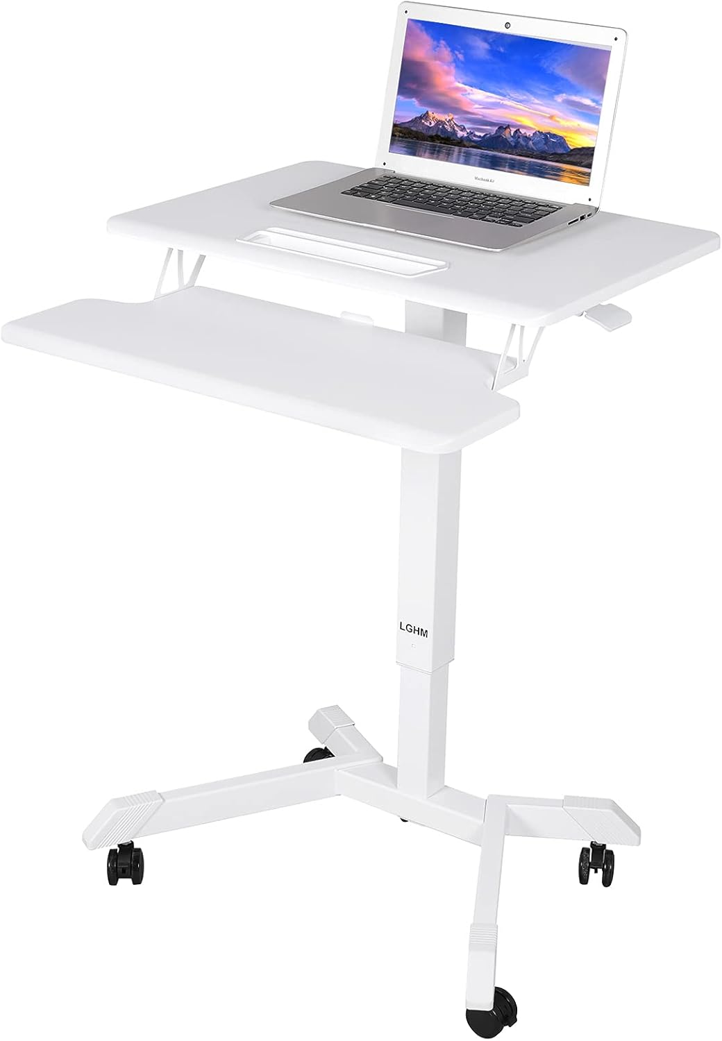 Height Adjustable Rolling Desk with Wheels R56227