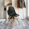 Black Plastic Accent Chairs Set of 2 M125828
