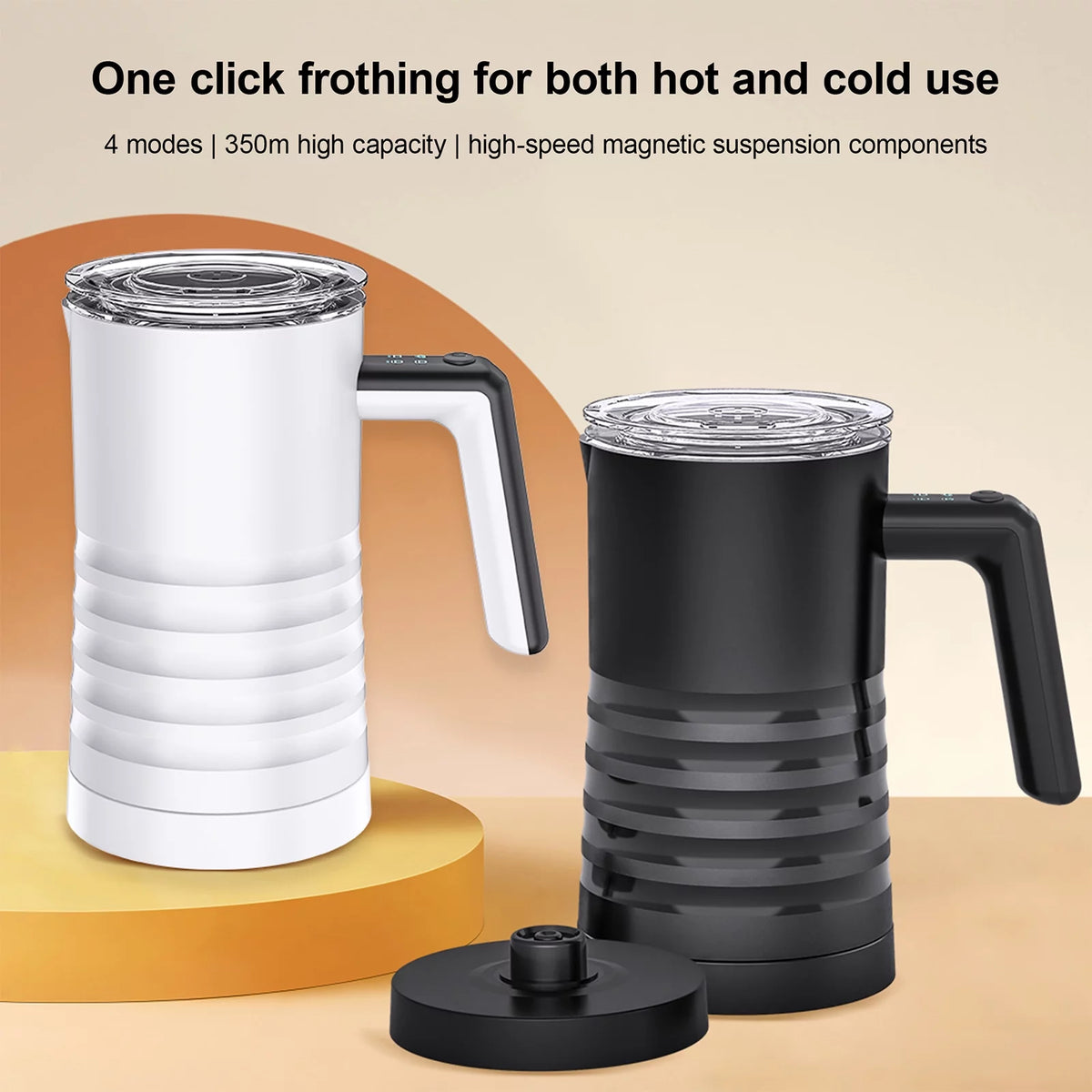 Electric Milk Frother and Steamer 4 in 1, 400W Non-Stick 580ml B7503