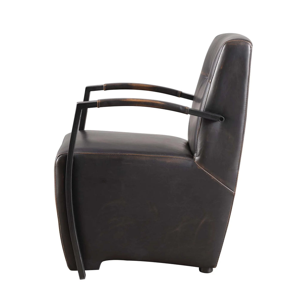 Brown and Grey Accent Chair J135