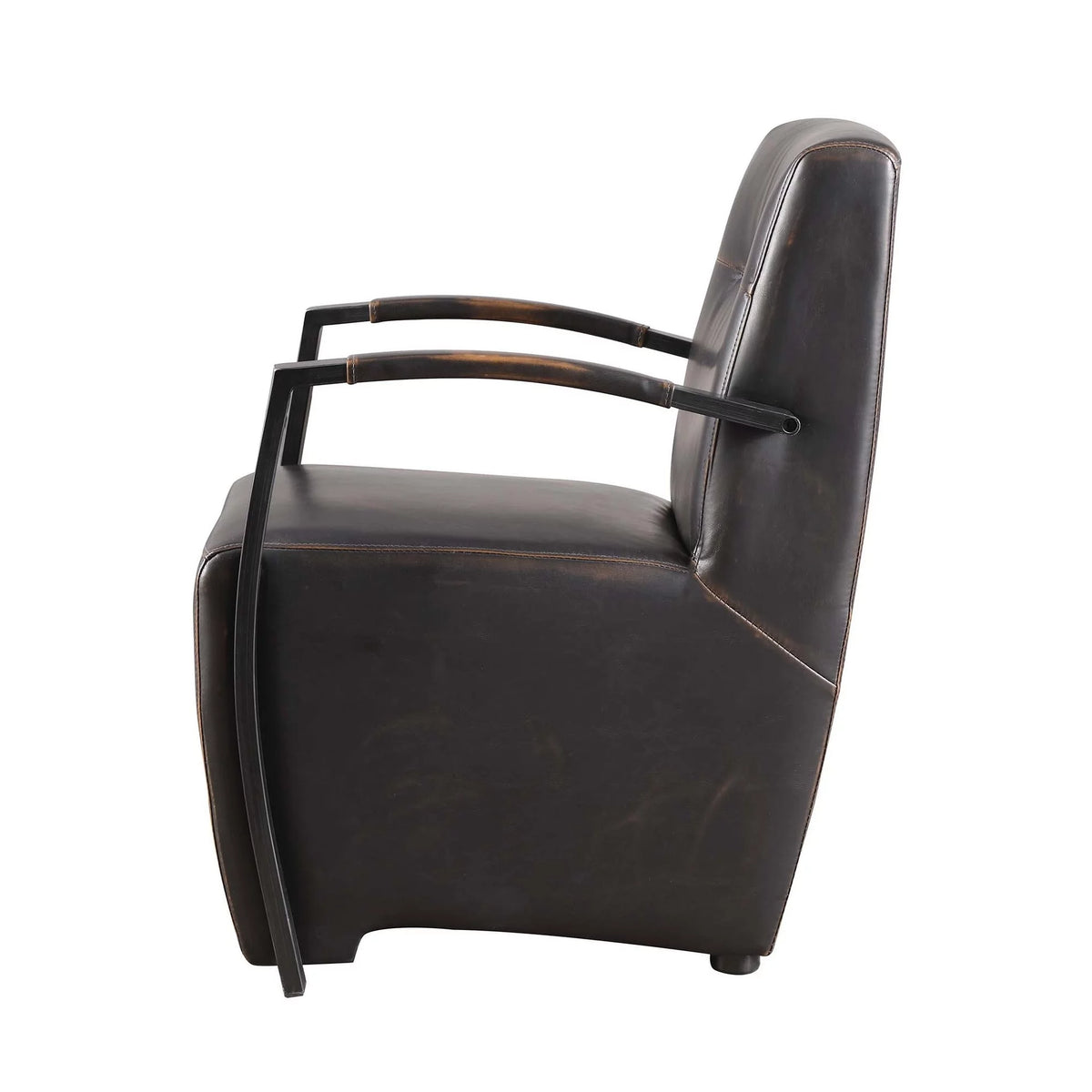 Brown and Grey Accent Chair J135