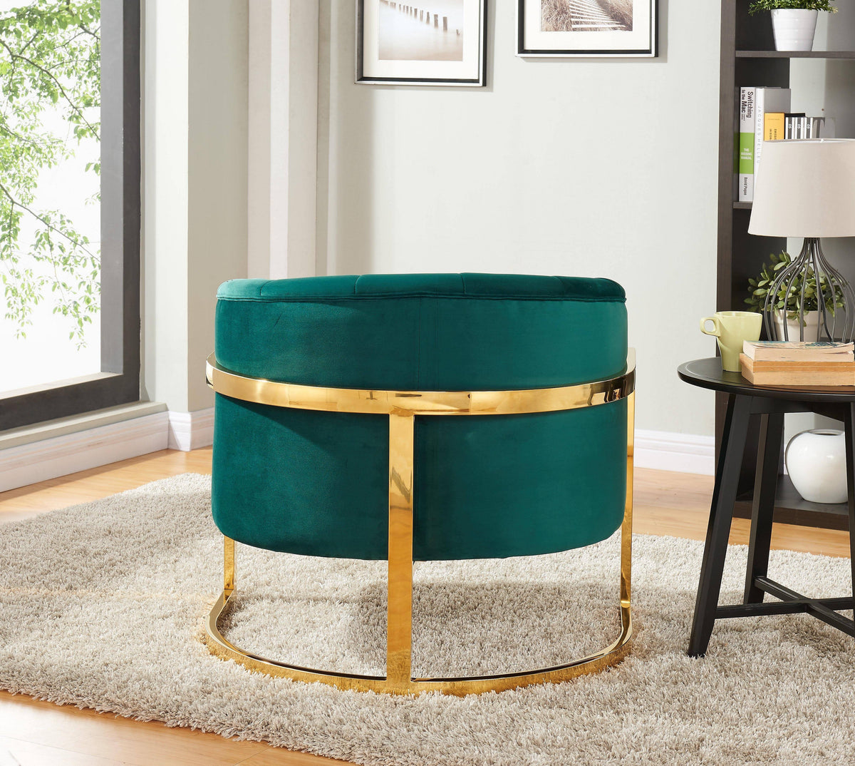 Green Velvet Accent Chair T683