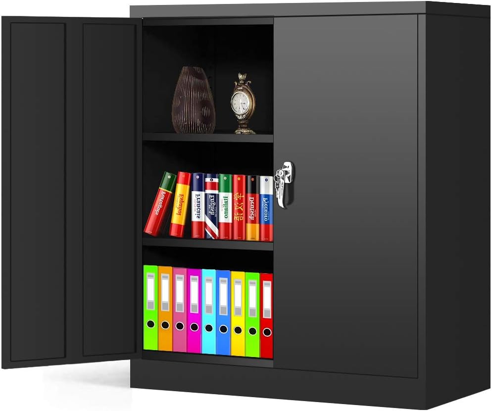Locking Steel Storage Cabinet with Adjustable Shelves Q5875