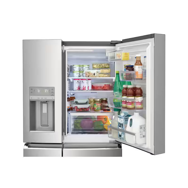 36 in. Wide 21.5 cu. ft. Counter-Depth 4-Door Stainless Steel Refrigerator O877