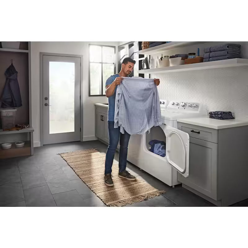 7.0 cu. ft. Vented Electric Dryer in White Y226199