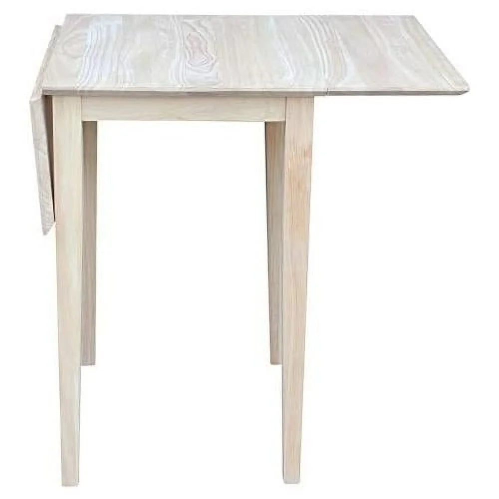 Unfinished Natural Wood Drop Leaf Dining Table V193529