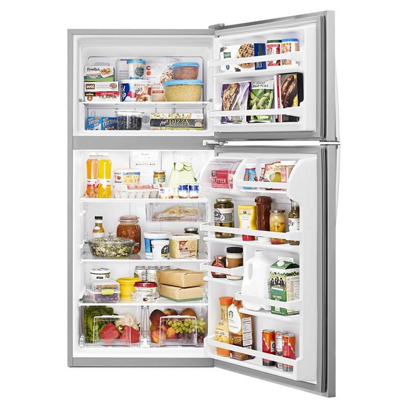 Top Freezer Refrigerator in Monochromatic Stainless Steel G86664