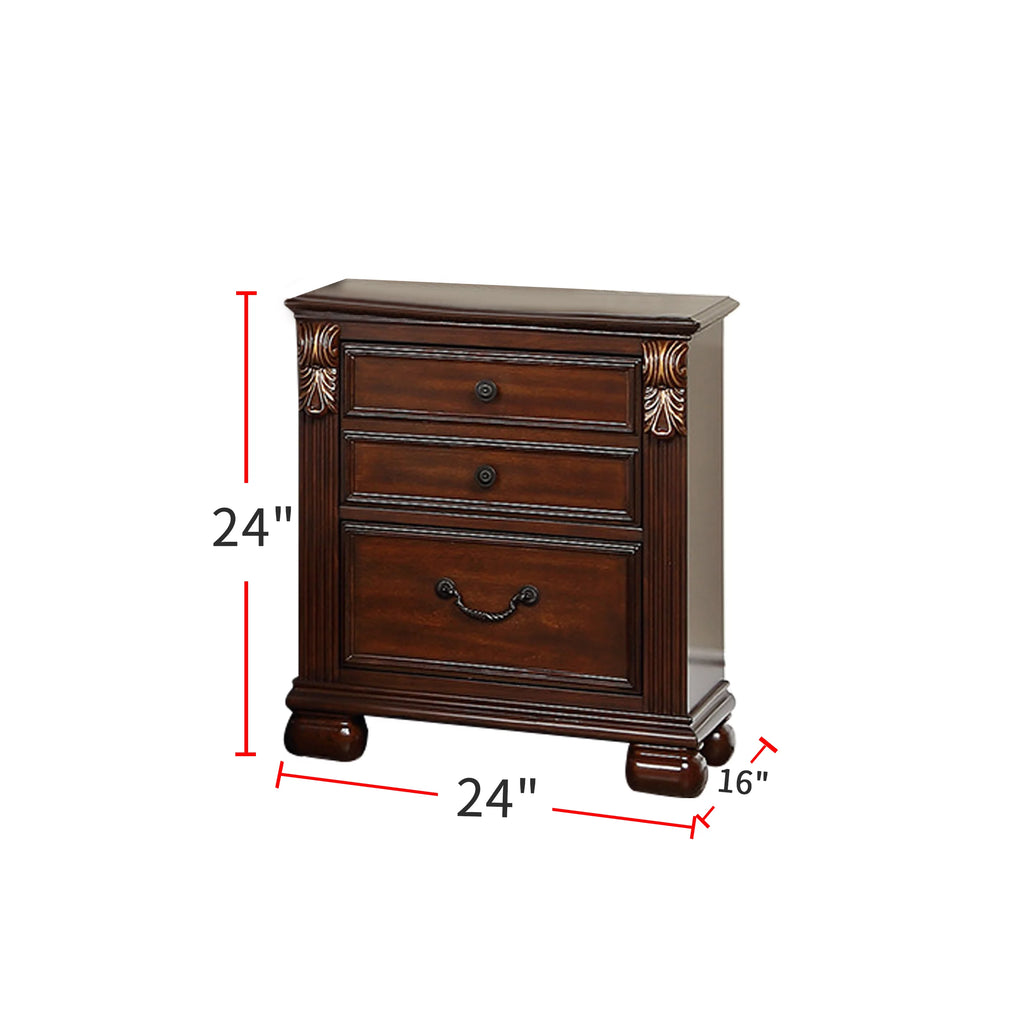 2-Drawer Wood Nightstand Y273163