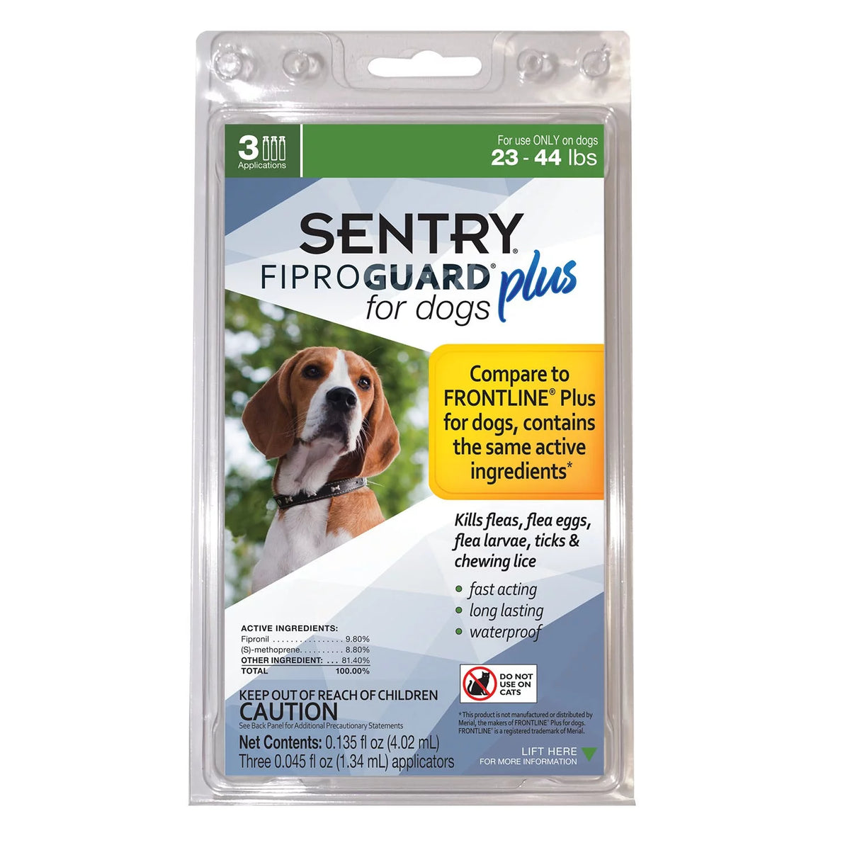Dog Flea & Tick Topical 3 Monthly Treatments 3 Count S120839