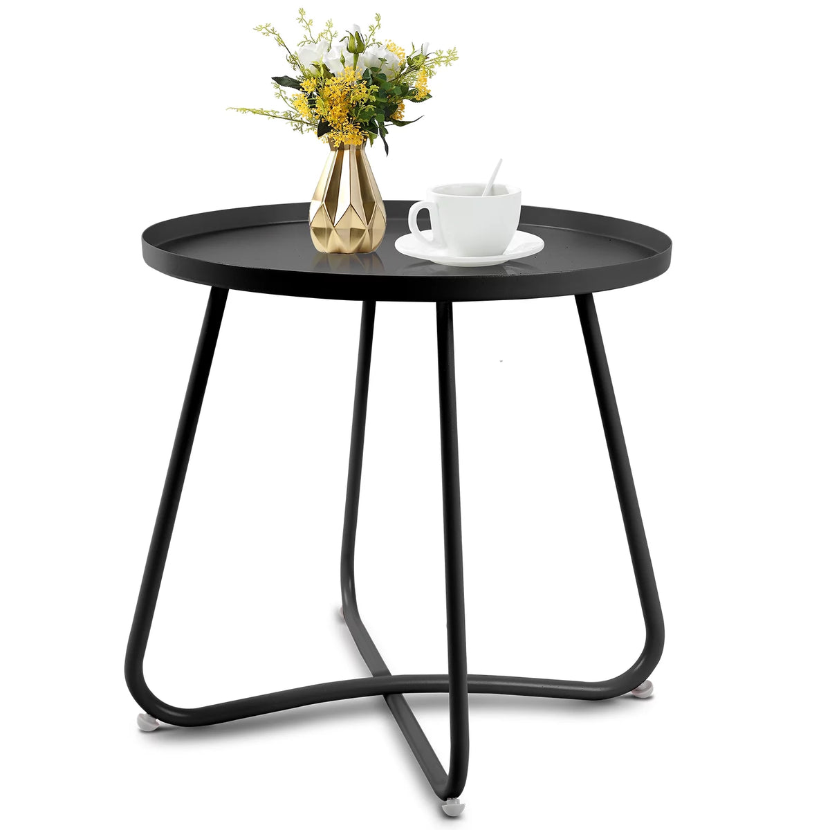 Round Metal Side Table M43827