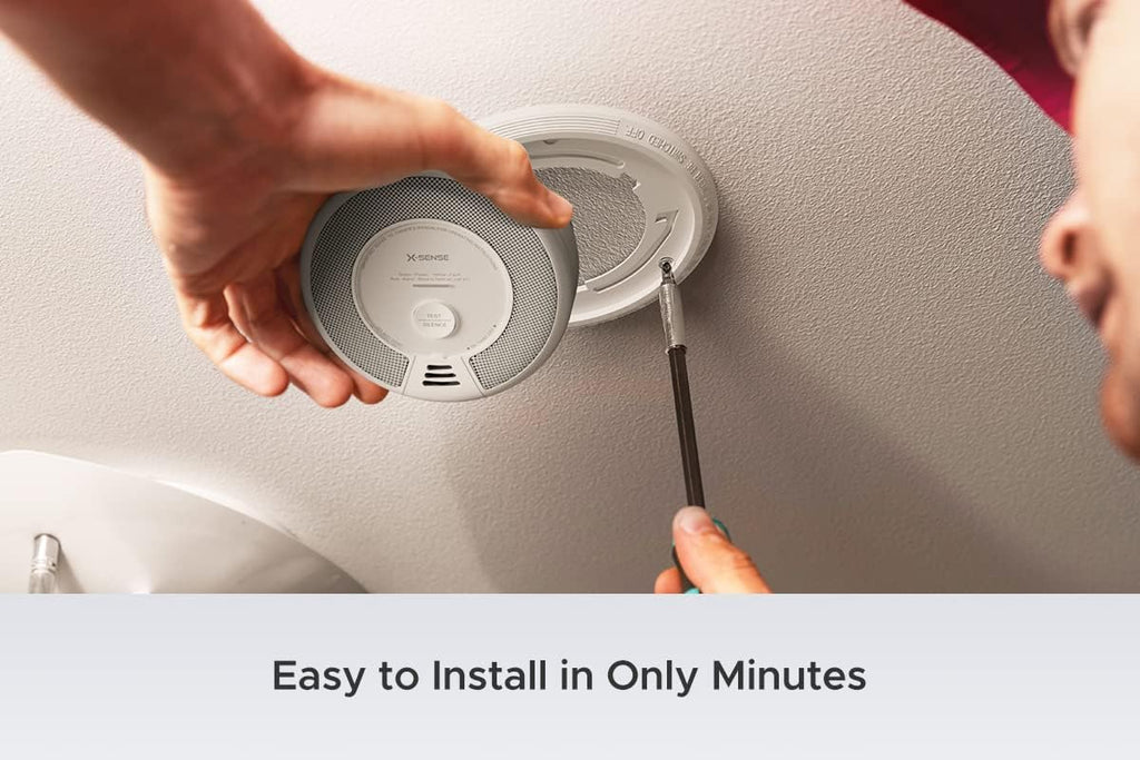 Wireless Interconnected Combination Smoke and Carbon Monoxide Detector, 10-Year Battery, Pack of 6 R62313