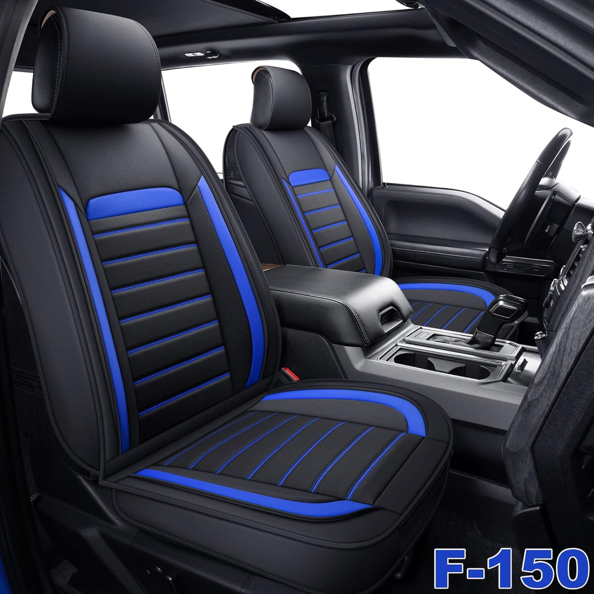 Faux Leather Car Seat Covers, Front Pair Y2499