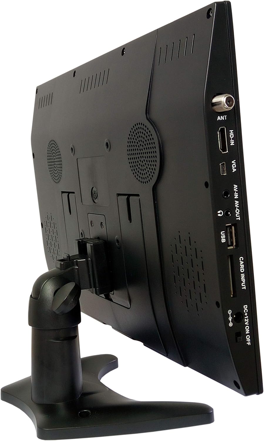 14” Portable LCD TV Monitor 1080P Rechargeable Battery Operated with Stand and Remote Control U383