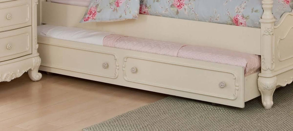 Twin Canopy Poster Bed in White X6265