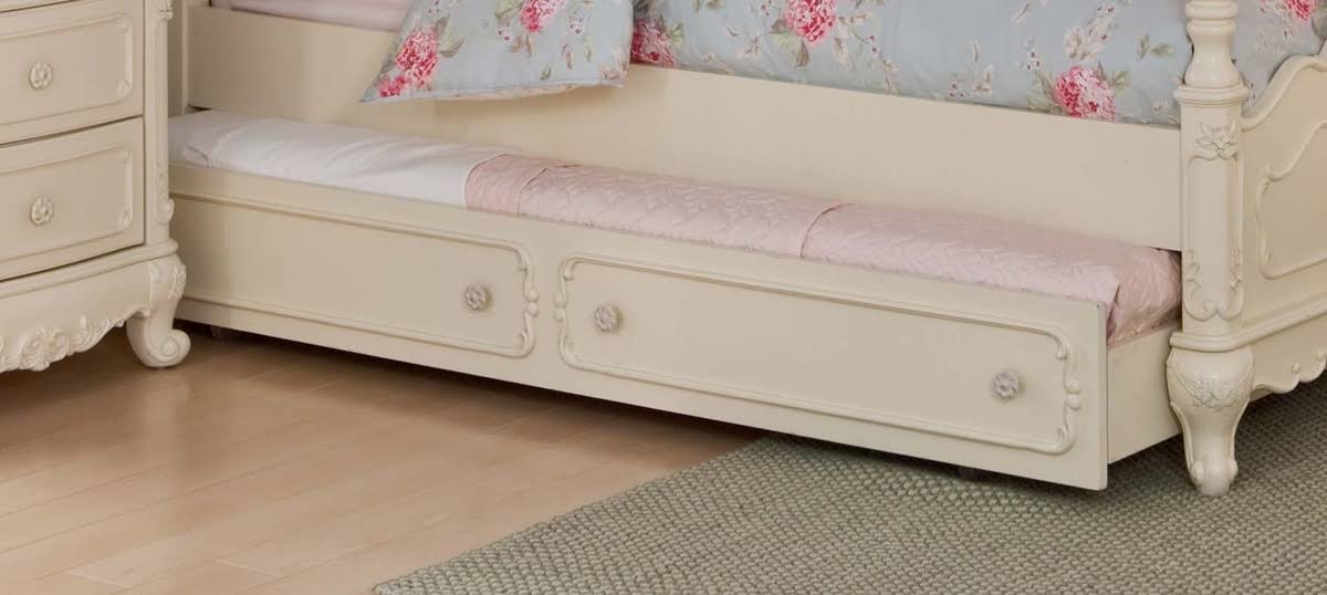 Twin Canopy Poster Bed in White X6265