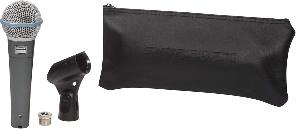 Supercardioid Dynamic Vocal Microphone with Stand Adapter and Storage Bag O873218