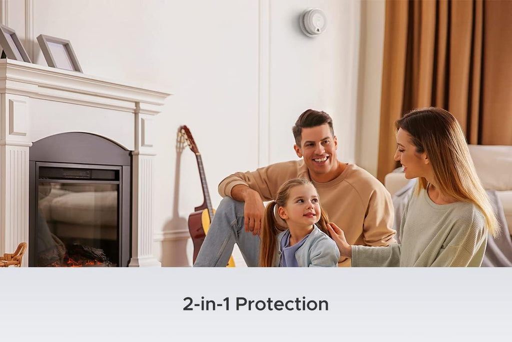 Wireless Interconnected Combination Smoke and Carbon Monoxide Detector, 10-Year Battery, Pack of 6 R62313