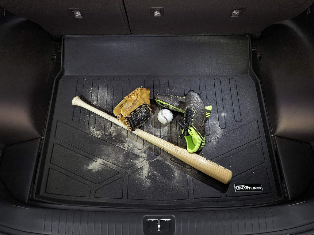 Custom Fit Floor Mats 2 Rows and Cargo Liner Set Black H419765