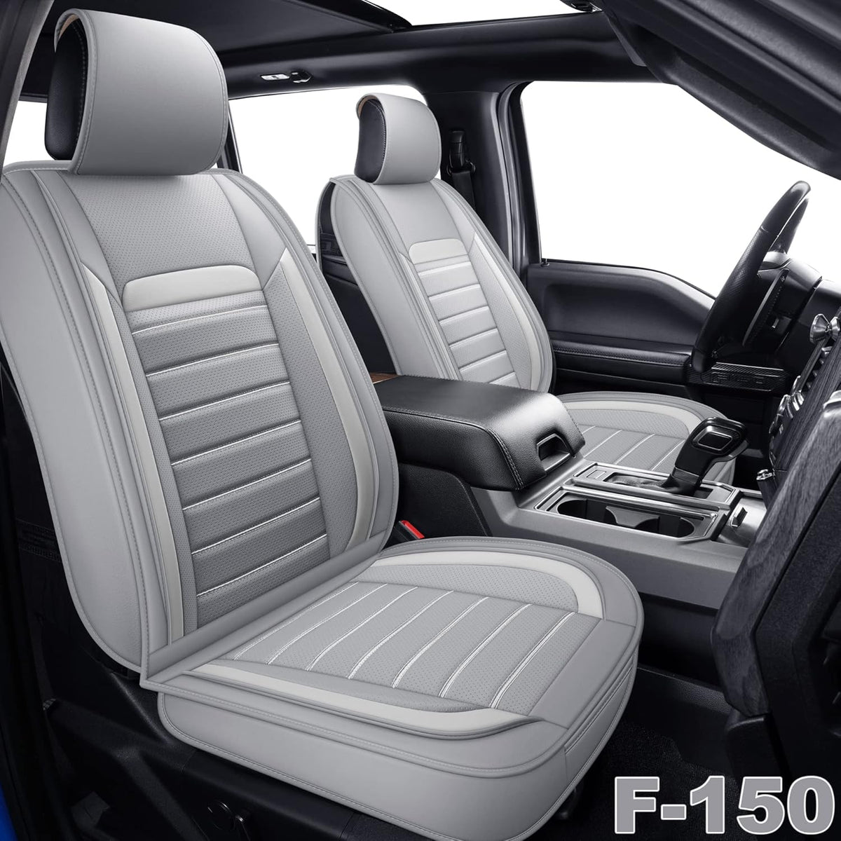 Faux Leather Car Seat Covers, Front Pair Y2499